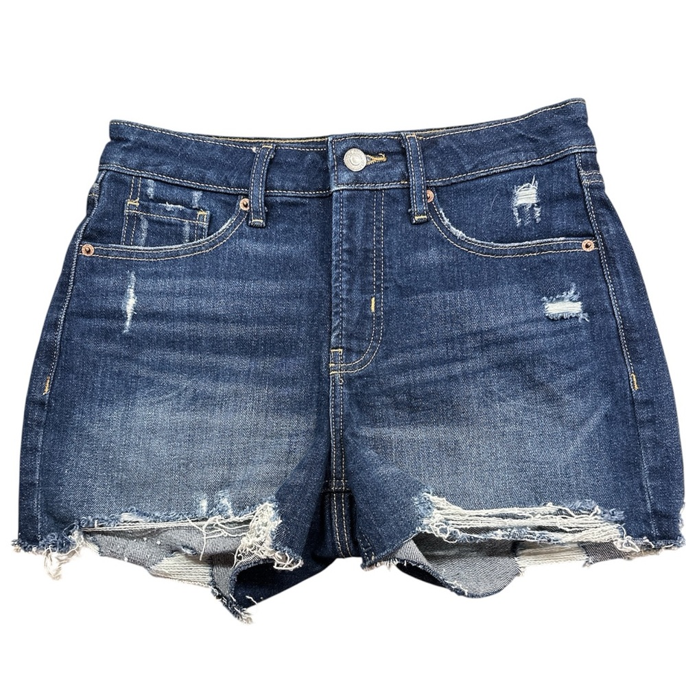 Old Navy Blue Distressed Jean Shorts